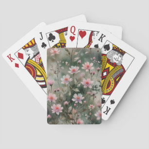 Baraja De Cartas Flores silvestres de bonito