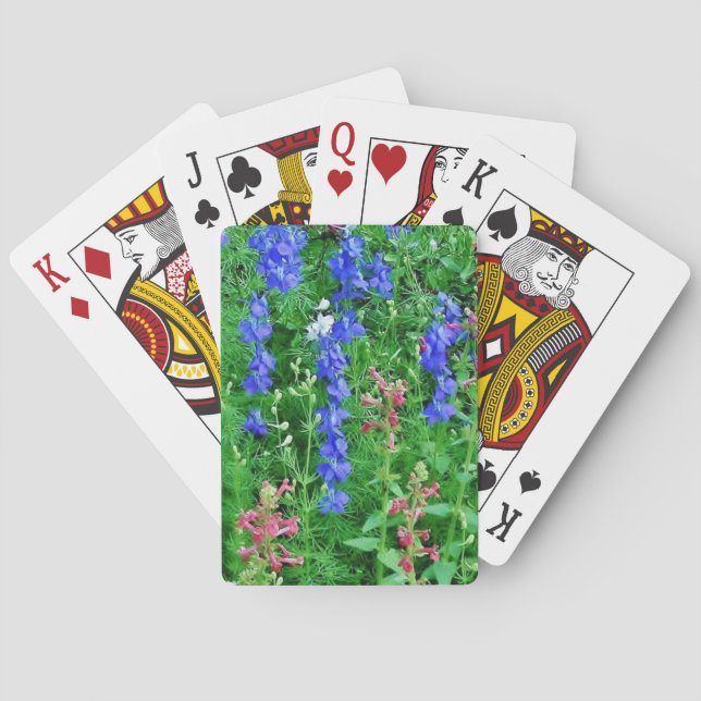 Baraja De Cartas Flores silvestres de Texas (Reverso)
