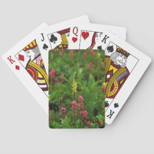 Baraja De Cartas Flores silvestres de verano envían un alboroto de 