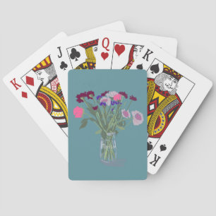 Baraja De Cartas Flores silvestres dulces de Boho de bonito +Nombre