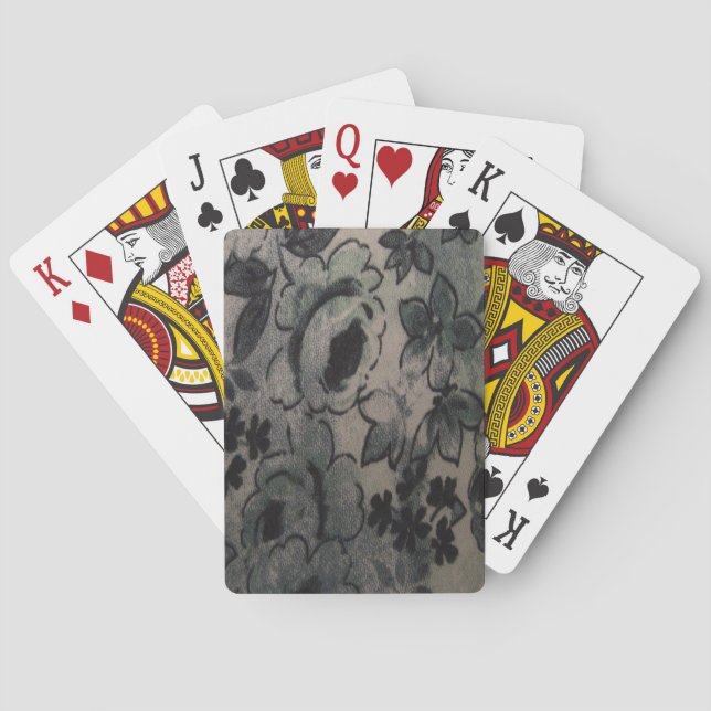 BARAJA DE CARTAS FLORES VERDES (Reverso)