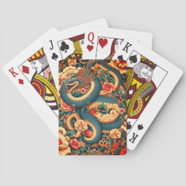 Baraja De Cartas Flores verdes de serpiente