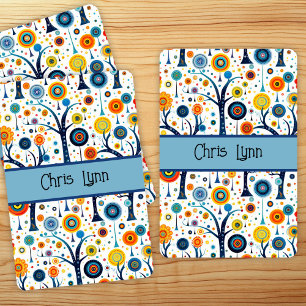 Baraja De Cartas Flores vibe mod de los años 60