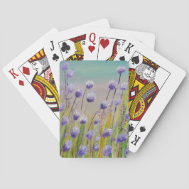 Baraja De Cartas Flores violetas