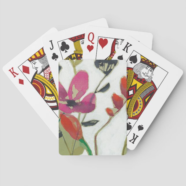 Baraja De Cartas Flores Vivid I (Reverso)