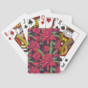 Baraja De Cartas Flores y colibríes
