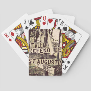 Baraja De Cartas Florida Dirección Rótulo Post