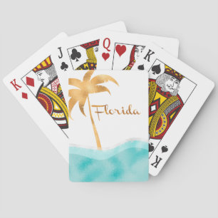 Baraja De Cartas Florida fabulosa, árbol de palmas