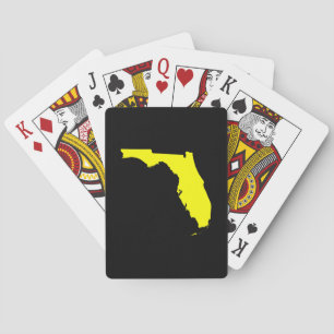 Baraja De Cartas Florida negro y amarillo