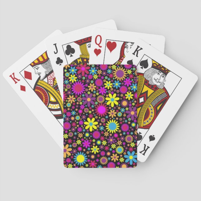 Baraja De Cartas Flower Power (Reverso)