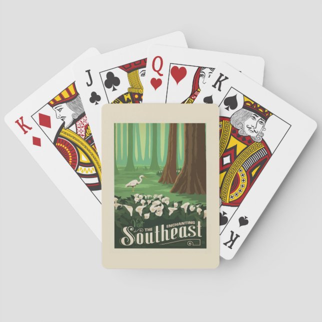 Baraja De Cartas Flower Show de Macy | Sudeste (Reverso)