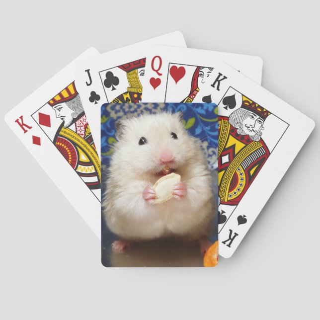 Baraja De Cartas Fluffy Syrian Hamster Kokolinka (Reverso)