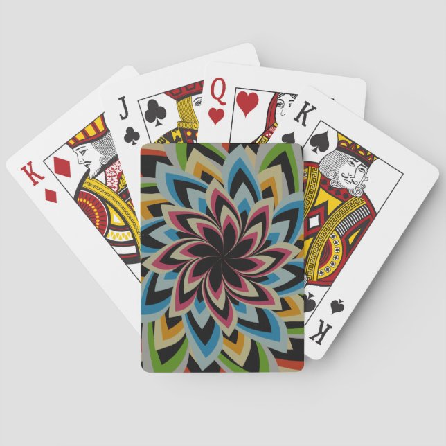 BARAJA DE CARTAS FLUJOS INDULCES COLORIDOS (Reverso)