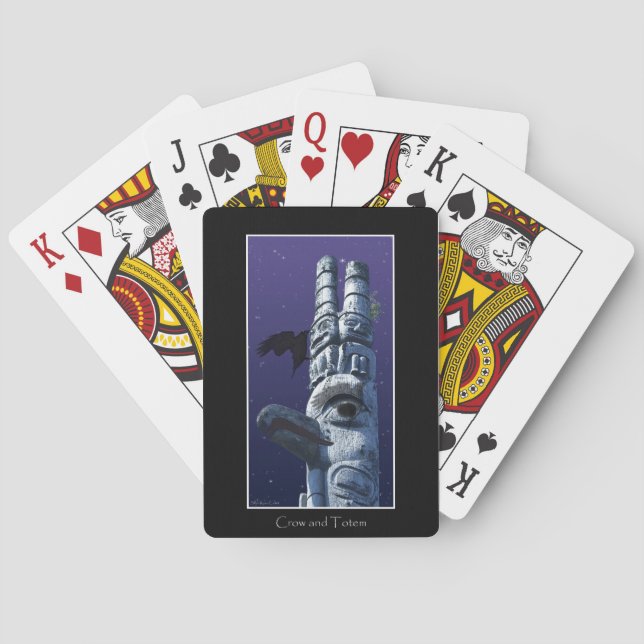 Baraja De Cartas Flying Crow & Totem Pole Haida Pack (Reverso)