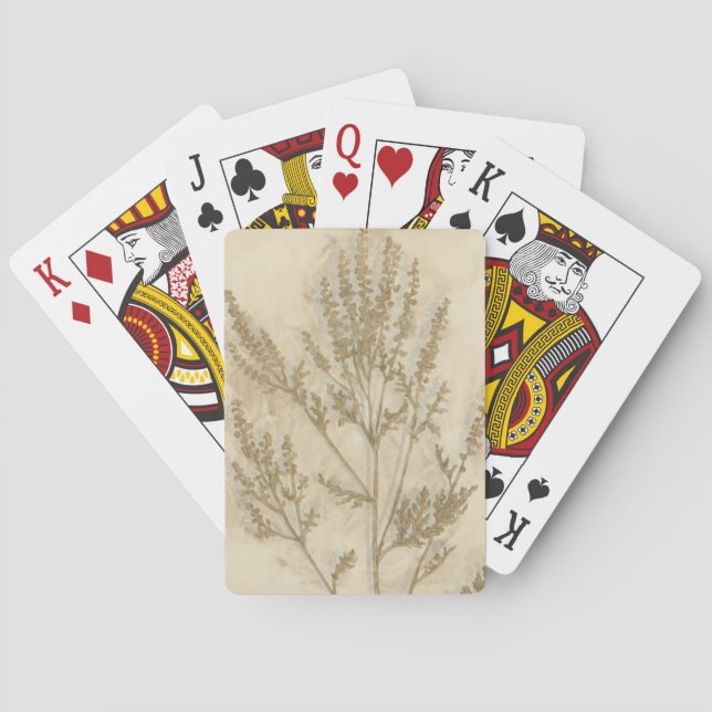 Baraja De Cartas Foliage II dorado (Reverso)