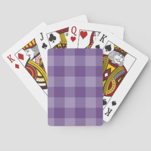 Baraja De Cartas Fondo a cuadros violeta