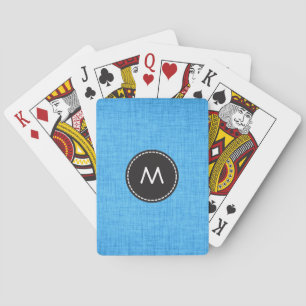 Baraja De Cartas Fondo Azul de Moda
