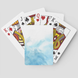 Baraja De Cartas fondo colorido de la acuarela para sus 2