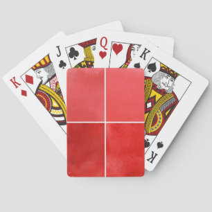 Baraja De Cartas fondo colorido de la acuarela para sus 7
