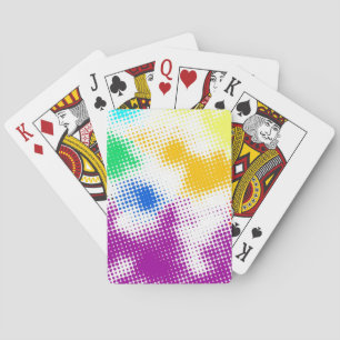 Baraja De Cartas Fondo colorido de semitono al azar