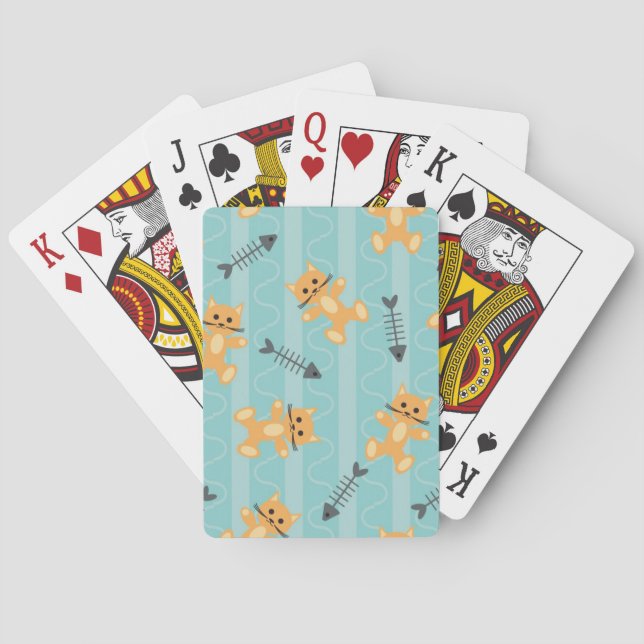 Baraja De Cartas fondo con los gatos (Reverso)