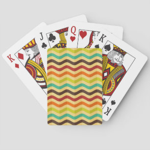 Baraja De Cartas Fondo con rayas en retro 4