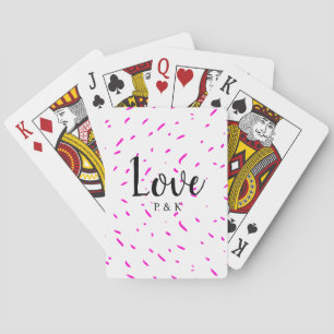 Baraja De Cartas Fondo de amor abstracto rosa minimalista simple no