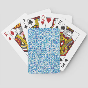 Baraja De Cartas Fondo de azulejos azules