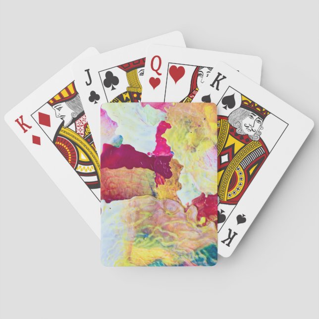 Baraja De Cartas Fondo de cera colorido (Reverso)