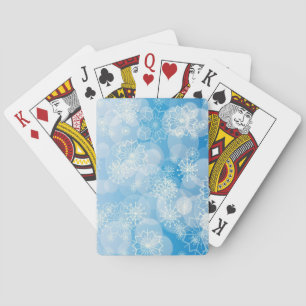 Baraja De Cartas Fondo de copo de nieve
