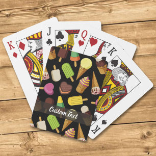 Baraja De Cartas Fondo de Crema de Hielo