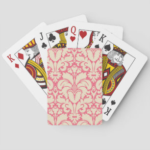 Baraja De Cartas Fondo de damasco de estilo barroco 2