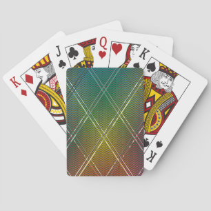 Baraja De Cartas Fondo de franjas diagonales 11