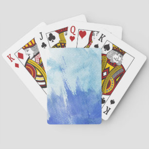 Baraja De Cartas fondo de gran acuarela - pinturas de acuarela