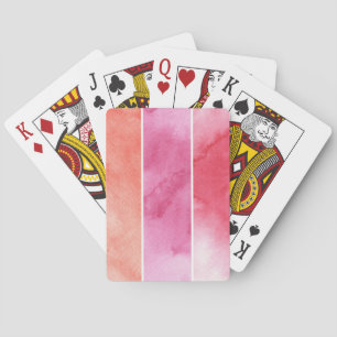 Baraja De Cartas fondo de las banderas de la acuarela para su