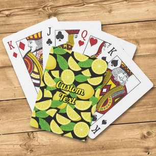 Baraja De Cartas Fondo de limón