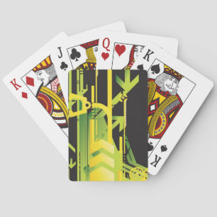 Baraja De Cartas Fondo de medio tono técnico 4