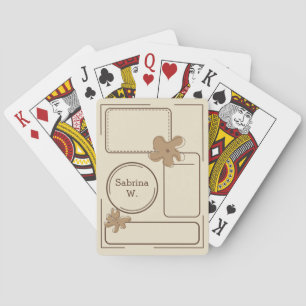 Baraja De Cartas Fondo de notas de flores de estilo minimalista
