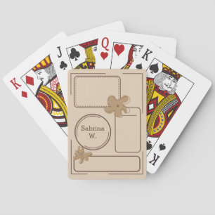 Baraja De Cartas Fondo de notas de flores de estilo minimalista