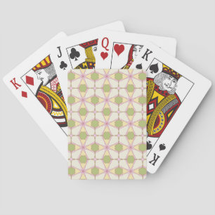 Baraja De Cartas Fondo de patrón retro colorido 3