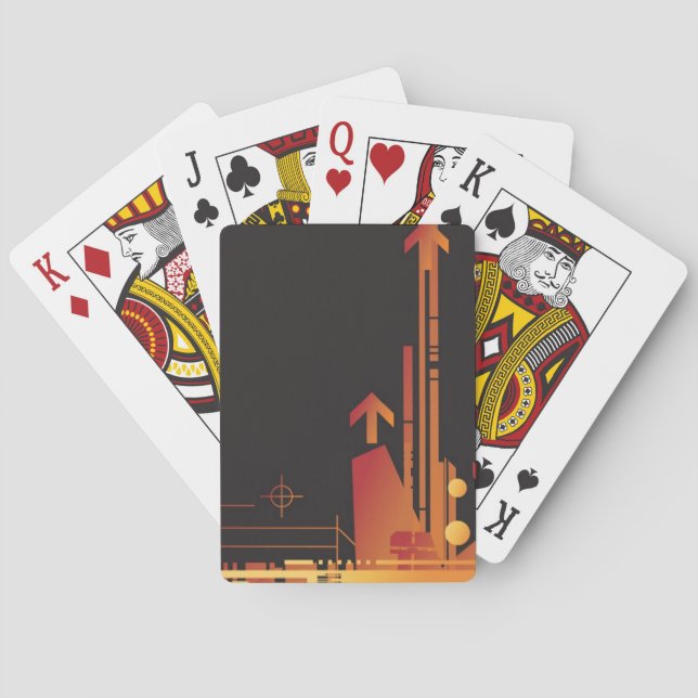 Baraja De Cartas Fondo de semitono técnico 2 (Reverso)