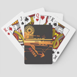 Baraja De Cartas Fondo de semitono técnico 6