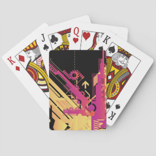 Baraja De Cartas Fondo de semitono técnico 7