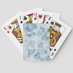 Baraja De Cartas Fondo de textura azul de mármol