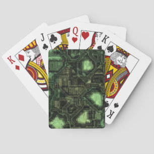 Baraja De Cartas Fondo del circuito de ordenador
