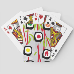 Baraja De Cartas Fondo del sushi