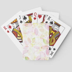 Baraja De Cartas Fondo diseñado de la flor de la acuarela, textura