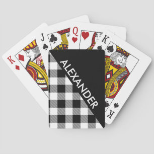 Baraja De Cartas Fondo DYI Búfalo Negro Cuadro 2 Triángulos Negrito