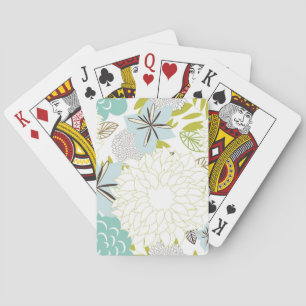 Baraja De Cartas Fondo floral
