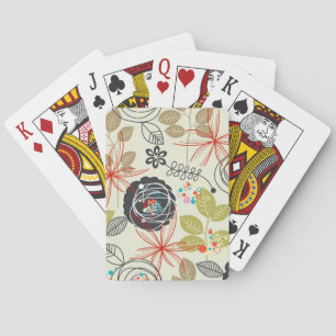 Baraja De Cartas Fondo floral 3